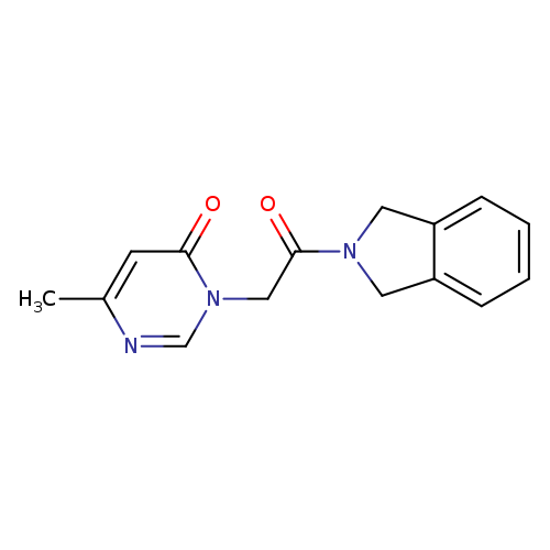 3-[2-(2,3-dihydro-1H-isoindol-2-yl)-2-oxoethyl]-6-methyl-3,4-dihydropyrimidin-4-one