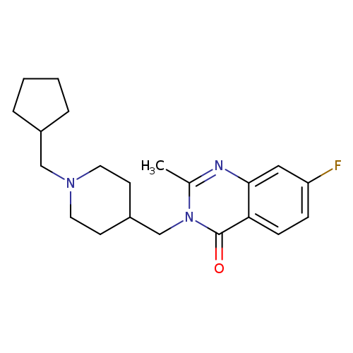 3-{[1-(cyclopentylmethyl)piperidin-4-yl]methyl}-7-fluoro-2-methyl-3,4-dihydroquinazolin-4-one