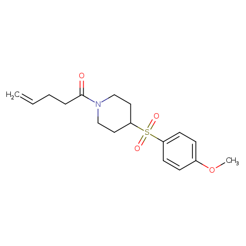 1-[4-(4-methoxybenzenesulfonyl)piperidin-1-yl]pent-4-en-1-one