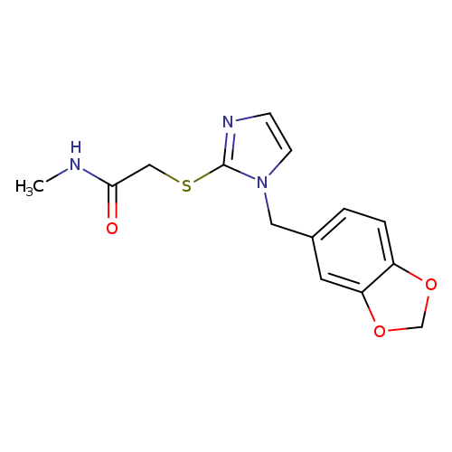 2-({1-[(2H-1,3-benzodioxol-5-yl)methyl]-1H-imidazol-2-yl}sulfanyl)-N-methylacetamide