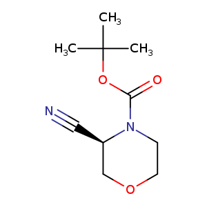 4-Morpholinecarboxylic acid, 3-cyano-, 1,1-dimethylethyl ester, (3R)-