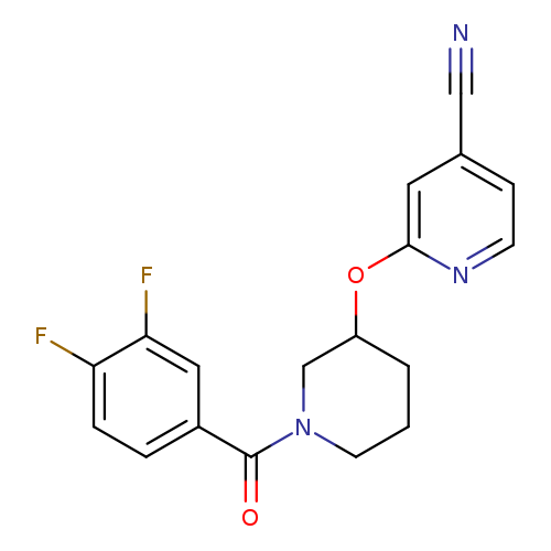 2-{[1-(3,4-difluorobenzoyl)piperidin-3-yl]oxy}pyridine-4-carbonitrile