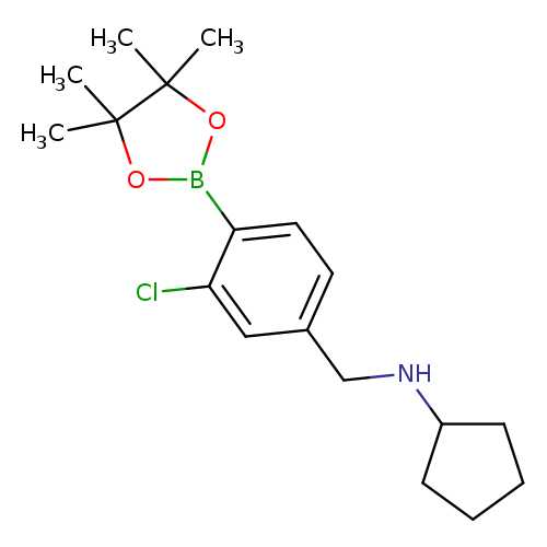 2-Chloro-4-(N-cyclopentylaminomethyl)phenylboronic acid, pinacol ester