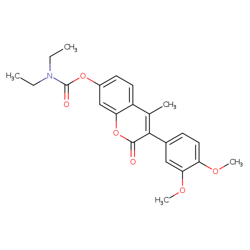 3-(3,4-dimethoxyphenyl)-4-methyl-2-oxo-2H-chromen-7-yl N,N-diethylcarbamate