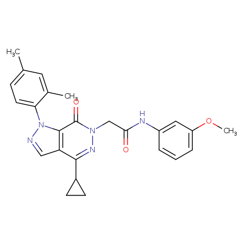 2-[4-cyclopropyl-1-(2,4-dimethylphenyl)-7-oxo-1H,6H,7H-pyrazolo[3,4-d]pyridazin-6-yl]-N-(3-methoxyphenyl)acetamide