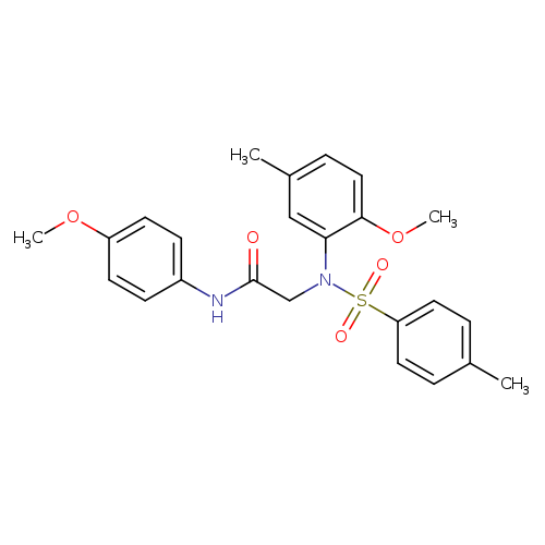 2-{2-methoxy-5-methyl[(4-methylphenyl)sulfonyl]anilino}-N-(4-methoxyphenyl)acetamide
