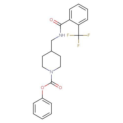 phenyl 4-({[2-(trifluoromethyl)phenyl]formamido}methyl)piperidine-1-carboxylate