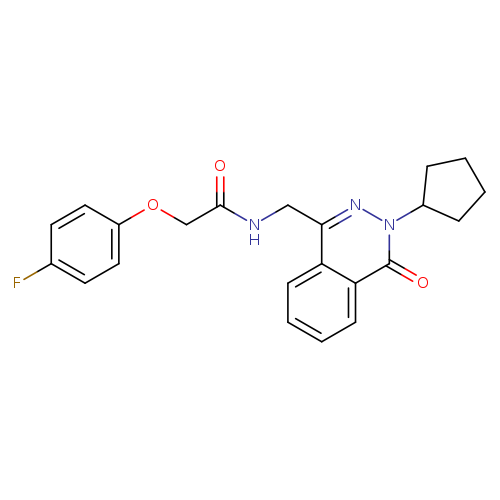 N-[(3-cyclopentyl-4-oxo-3,4-dihydrophthalazin-1-yl)methyl]-2-(4-fluorophenoxy)acetamide