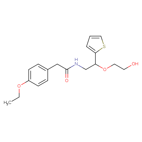 2-(4-ethoxyphenyl)-N-[2-(2-hydroxyethoxy)-2-(thiophen-2-yl)ethyl]acetamide