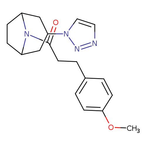 3-(4-methoxyphenyl)-1-[3-(1H-1,2,3-triazol-1-yl)-8-azabicyclo[3.2.1]octan-8-yl]propan-1-one