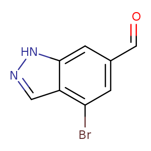 1H-Indazole-6-carboxaldehyde, 4-bromo-