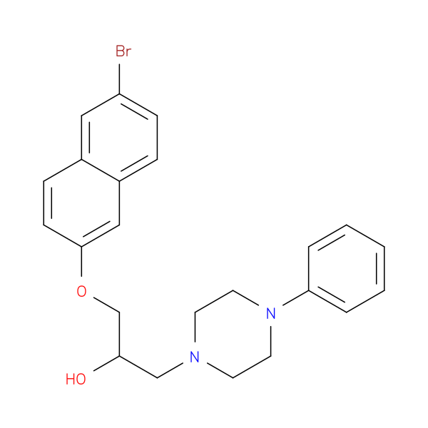 1-[(6-bromonaphthalen-2-yl)oxy]-3-(4-phenylpiperazin-1-yl)propan-2-ol