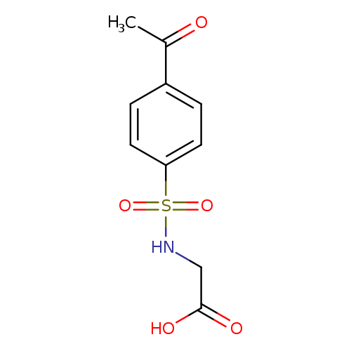 2-(4-acetylbenzenesulfonamido)acetic acid