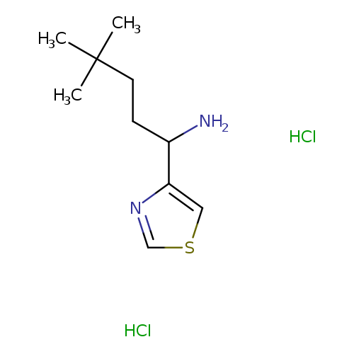 4,4-dimethyl-1-(1,3-thiazol-4-yl)pentan-1-amine dihydrochloride