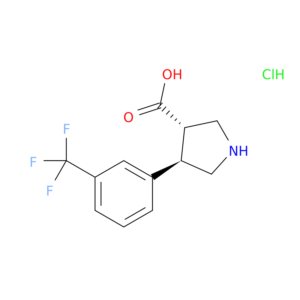 (3S,4R)-4-(3-(Trifluoromethyl)phenyl)pyrrolidine-3-carboxylic acid hydrochloride
