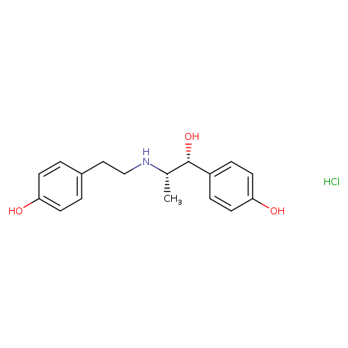 Benzenemethanol, 4-hydroxy-α-[(1R)-1-[[2-(4-hydroxyphenyl)ethyl]amino]ethyl]-, hydrochloride (1:1), (αS)-rel-