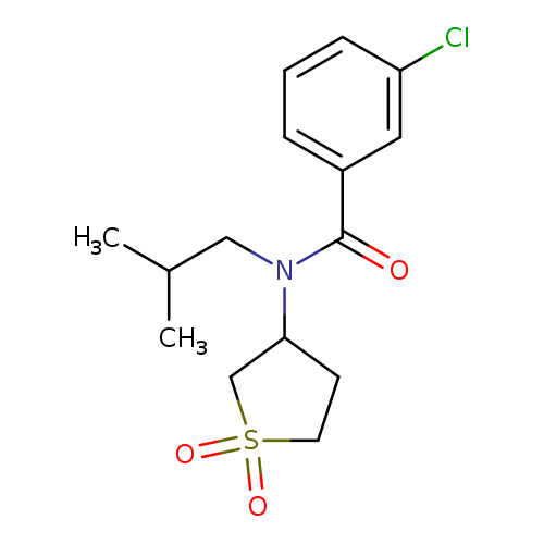 3-chloro-N-(1,1-dioxo-1lambda6-thiolan-3-yl)-N-(2-methylpropyl)benzamide