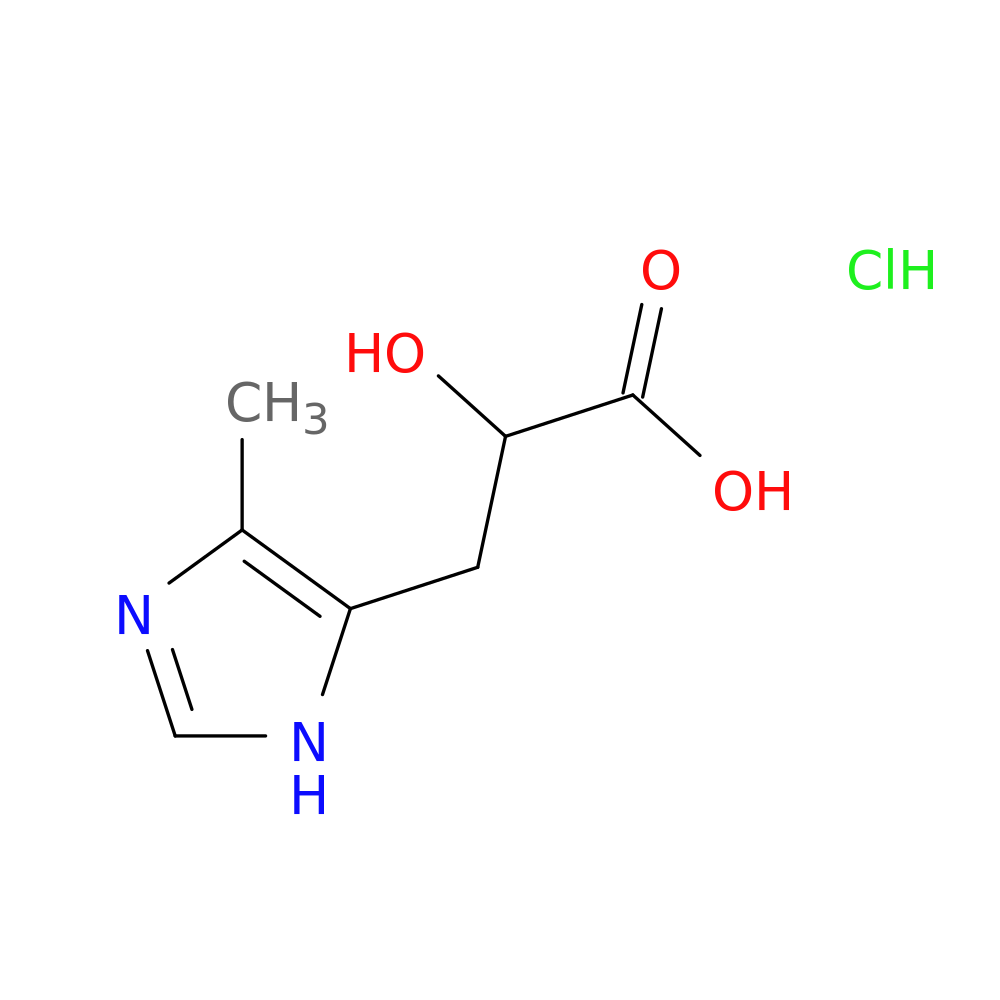 2-hydroxy-3-(4-methyl-1H-imidazol-5-yl)propanoic acid hydrochloride