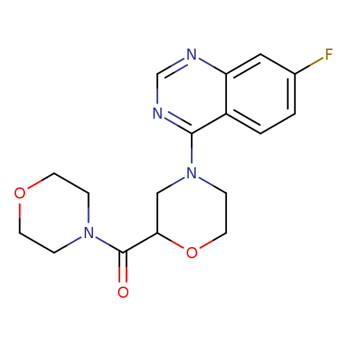 7-fluoro-4-[2-(morpholine-4-carbonyl)morpholin-4-yl]quinazoline