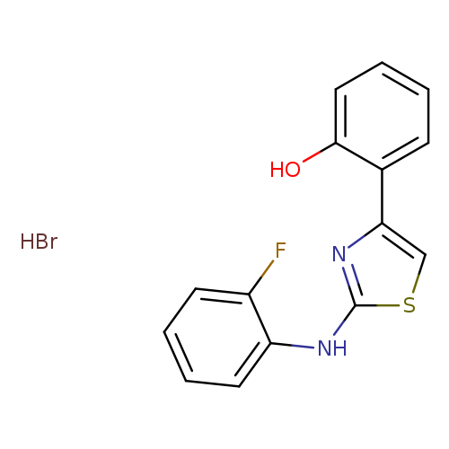 2-(2-Fluorophenyl)amino-4-(2-hydroxyphenyl)-1,3-thiazole hydrobromide