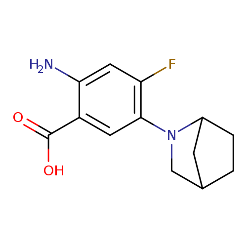 2-amino-5-{2-azabicyclo[2.2.1]heptan-2-yl}-4-fluorobenzoic acid
