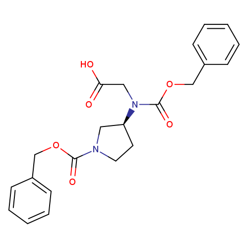 (S)-2-(N-Cbz)(1-Cbz-pyrrolidin-3-yl)aminoacetic acid