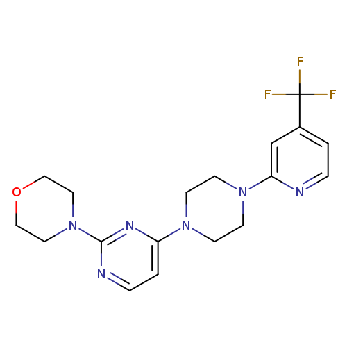4-(4-{4-[4-(trifluoromethyl)pyridin-2-yl]piperazin-1-yl}pyrimidin-2-yl)morpholine