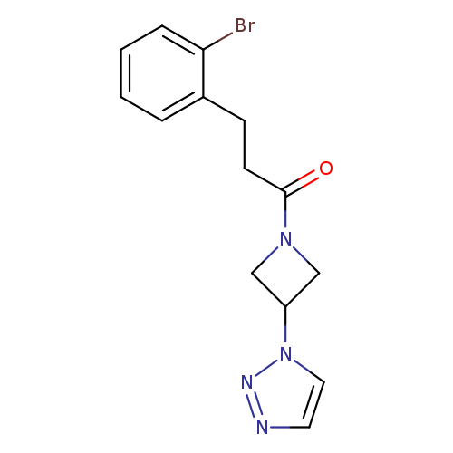 3-(2-bromophenyl)-1-[3-(1H-1,2,3-triazol-1-yl)azetidin-1-yl]propan-1-one