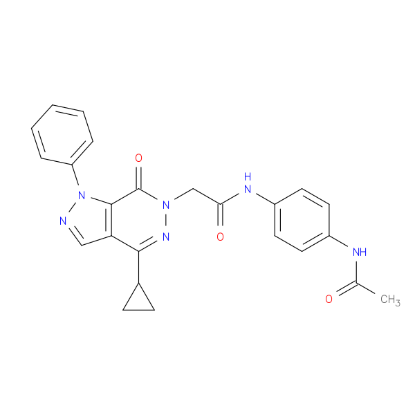 2-{4-cyclopropyl-7-oxo-1-phenyl-1H,6H,7H-pyrazolo[3,4-d]pyridazin-6-yl}-N-(4-acetamidophenyl)acetamide