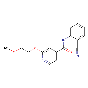 N-(2-cyanophenyl)-2-(2-methoxyethoxy)pyridine-4-carboxamide