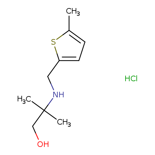 2-Methyl-2-([(5-methyl-2-thienyl)methyl]amino)-1-propanol hydrochloride