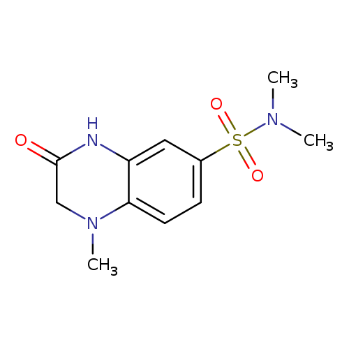 N,N,1-trimethyl-3-oxo-1,2,3,4-tetrahydroquinoxaline-6-sulfonamide