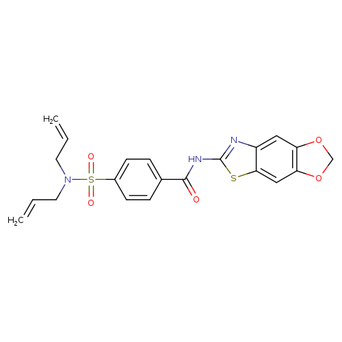 4-[bis(prop-2-en-1-yl)sulfamoyl]-N-{4,6-dioxa-10-thia-12-azatricyclo[7.3.0.0^{3,7}]dodeca-1(9),2,7,11-tetraen-11-yl}benzamide