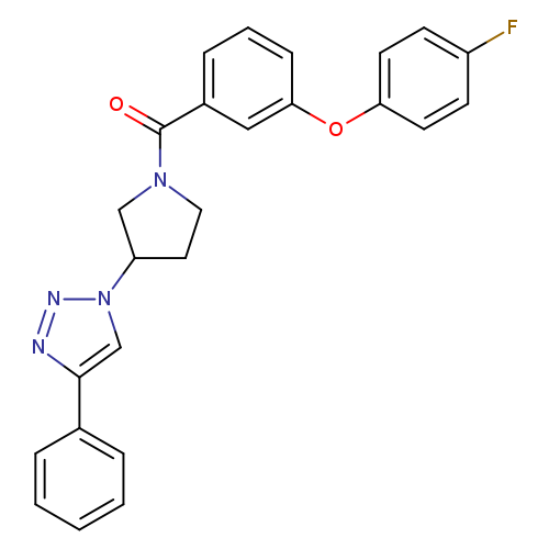 1-{1-[3-(4-fluorophenoxy)benzoyl]pyrrolidin-3-yl}-4-phenyl-1H-1,2,3-triazole