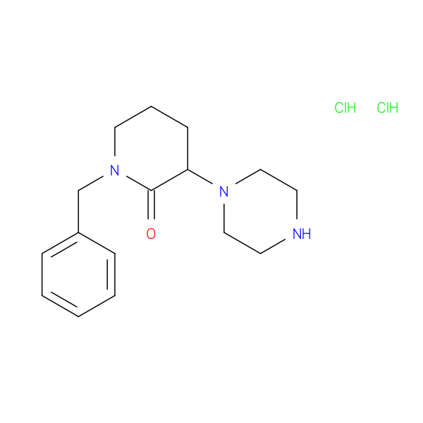1-benzyl-3-(piperazin-1-yl)piperidin-2-one dihydrochloride