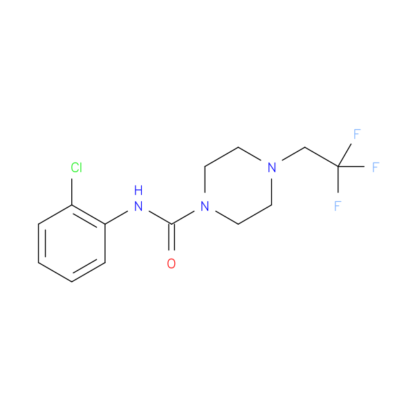 N-(2-chlorophenyl)-4-(2,2,2-trifluoroethyl)piperazine-1-carboxamide