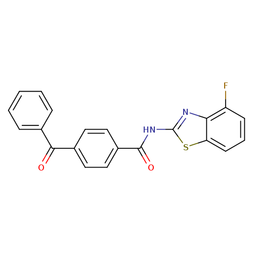 4-benzoyl-N-(4-fluoro-1,3-benzothiazol-2-yl)benzamide
