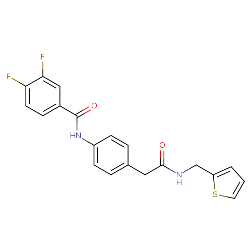 3,4-difluoro-N-[4-({[(thiophen-2-yl)methyl]carbamoyl}methyl)phenyl]benzamide