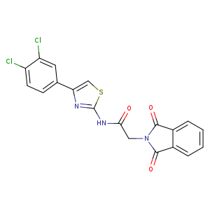 N-[4-(3,4-dichlorophenyl)-1,3-thiazol-2-yl]-2-(1,3-dioxo-2,3-dihydro-1H-isoindol-2-yl)acetamide