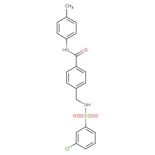 4-[(3-chlorobenzenesulfonamido)methyl]-N-(4-methylphenyl)benzamide