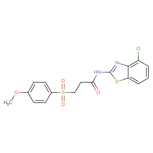 N-(4-chloro-1,3-benzothiazol-2-yl)-3-(4-methoxybenzenesulfonyl)propanamide