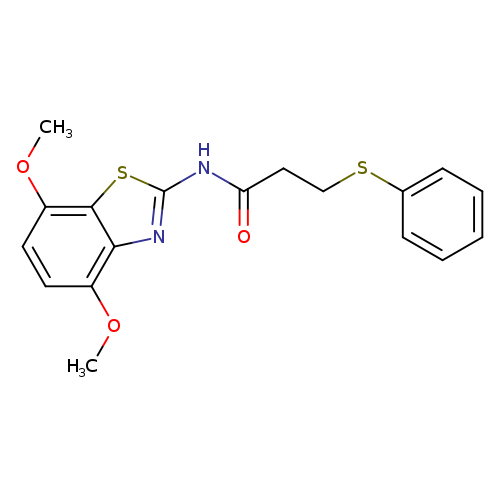 N-(4,7-dimethoxy-1,3-benzothiazol-2-yl)-3-(phenylsulfanyl)propanamide