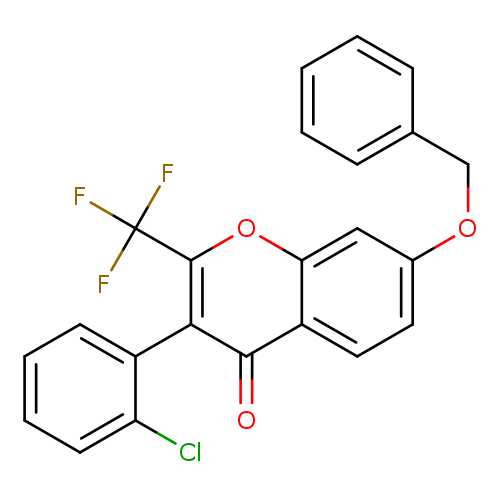 7-(benzyloxy)-3-(2-chlorophenyl)-2-(trifluoromethyl)-4H-chromen-4-one