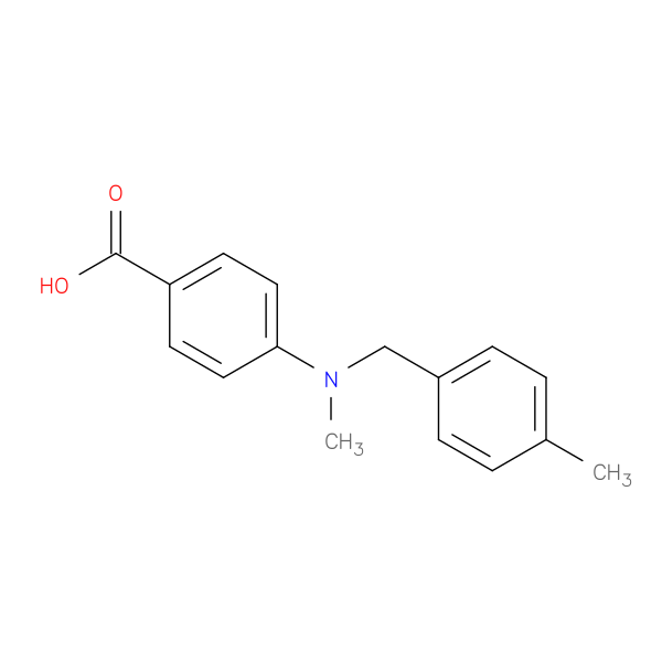 4-(Methyl[(4-methylphenyl)methyl]amino)benzoic acid