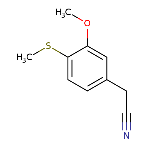 2-[3-methoxy-4-(methylsulfanyl)phenyl]acetonitrile