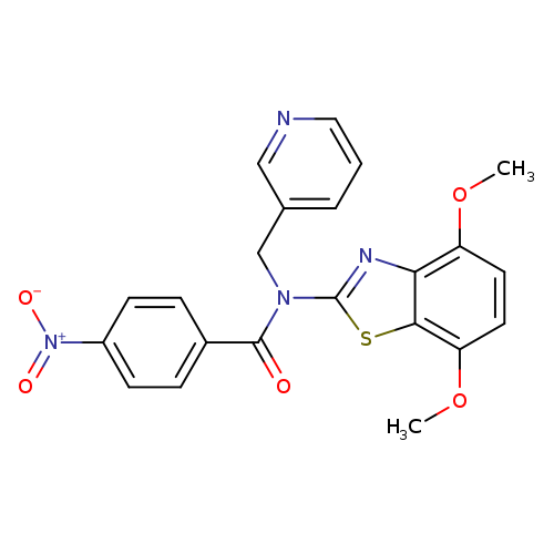 N-(4,7-dimethoxy-1,3-benzothiazol-2-yl)-4-nitro-N-[(pyridin-3-yl)methyl]benzamide