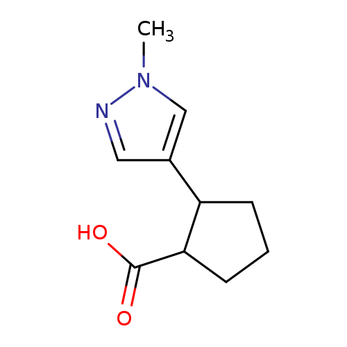 2-(1-METHYL-1H-PYRAZOL-4-YL)CYCLOPENTANE-1-CARBOXYLIC ACID