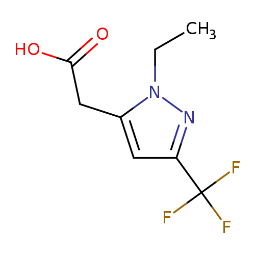 2-[1-ethyl-3-(trifluoromethyl)-1H-pyrazol-5-yl]acetic acid