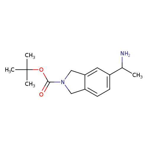 tert-butyl 5-(1-aminoethyl)-2,3-dihydro-1H-isoindole-2-carboxylate
