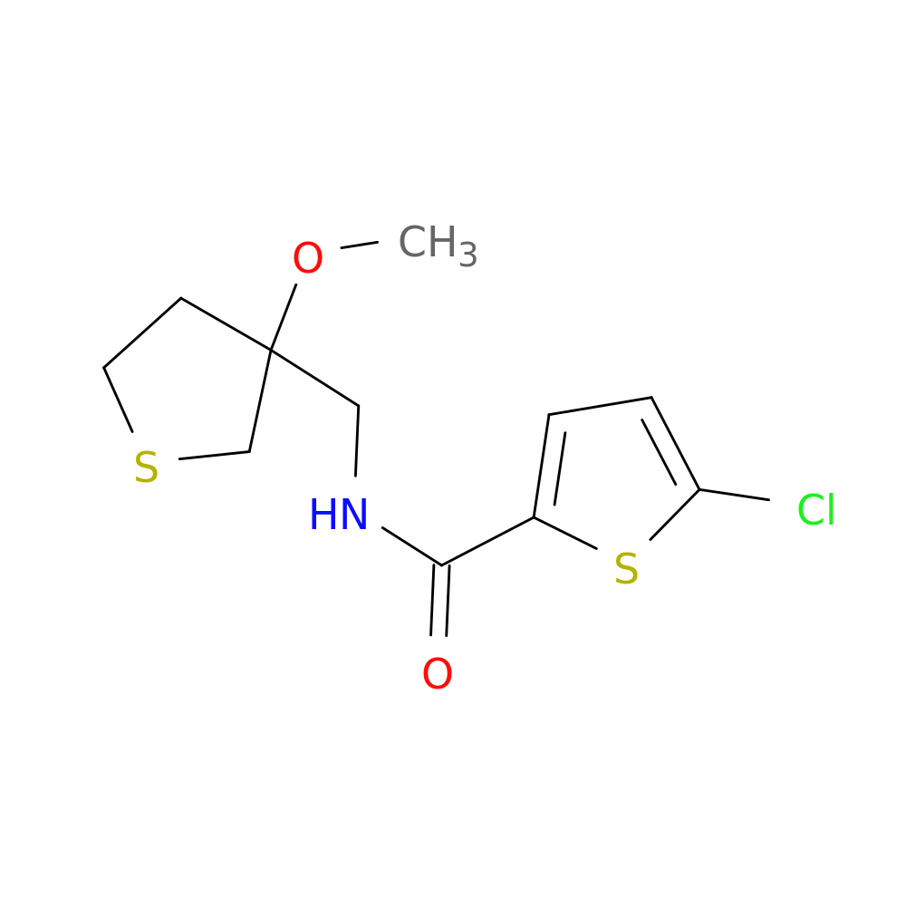 5-chloro-N-[(3-methoxythiolan-3-yl)methyl]thiophene-2-carboxamide